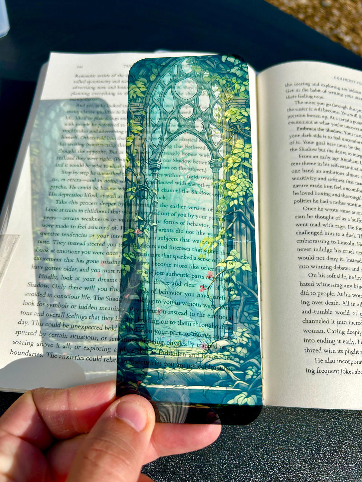 Mystical Forest Gate Bookmark – Fantasy Bookish Gift – Overgrown Ivy Castle Door – Dark Academia Aesthetic –  Reading Accessory