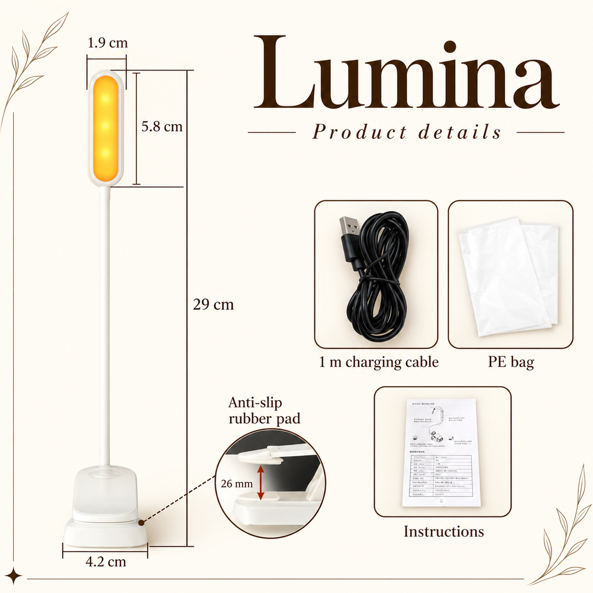 Lumina | Circadian-Friendly Blue Light-Free Reading Lamp